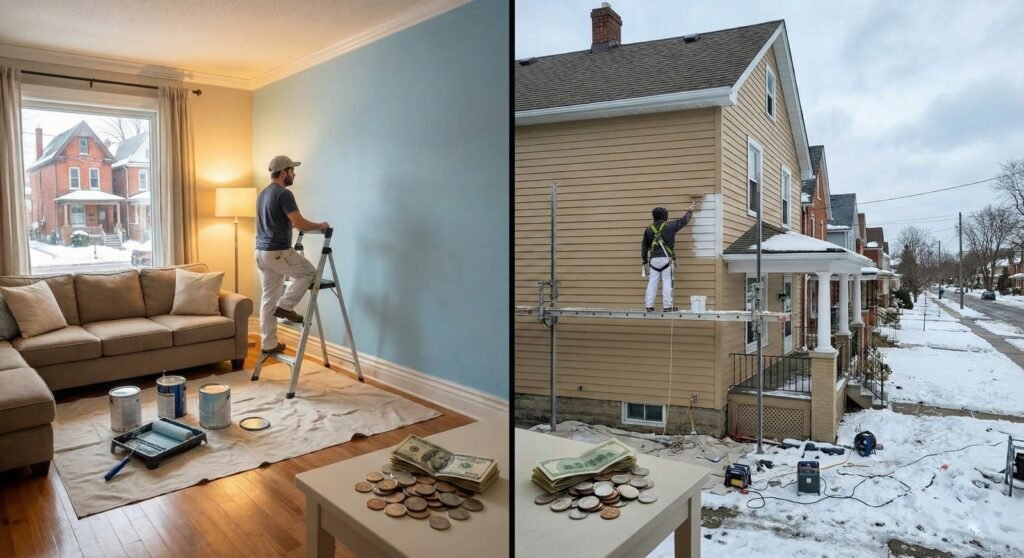 Interior vs. Exterior Painting Costs in Buffalo NY 2026 Pricing Guide